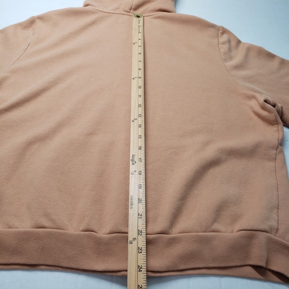 PINK Victoria's Secret Full Zip Hoodie Sweatshirt Womens XXL Brown Comfy Lounge - Picture 7 of 16